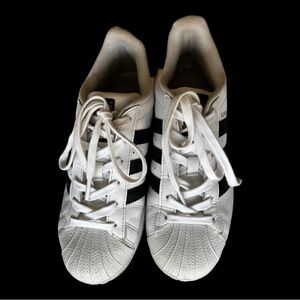 Adidas White and Black Superstars women’s size 7.5